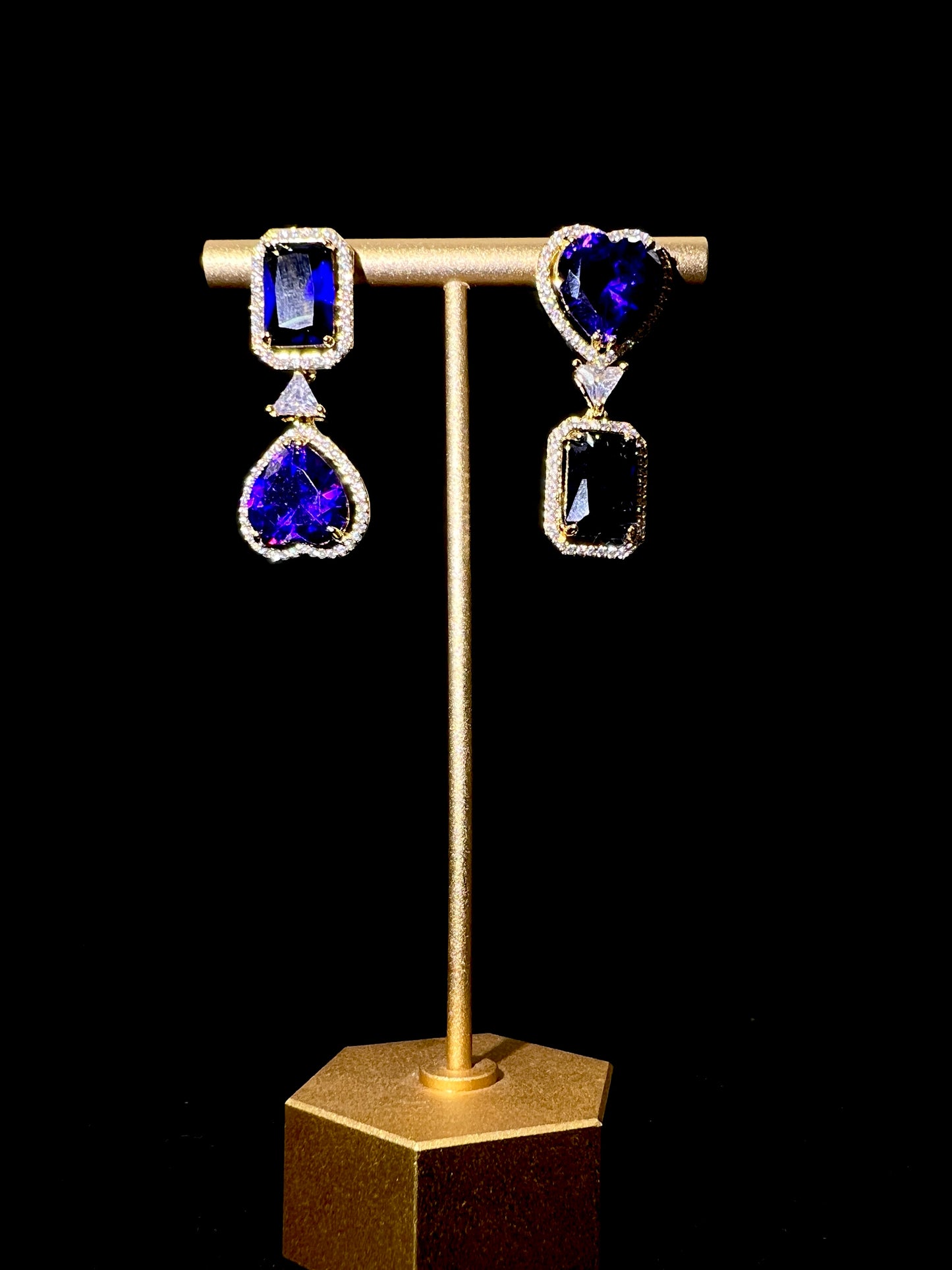 Purple Zircon Earrings: Retro Mystery & Noble Elegance