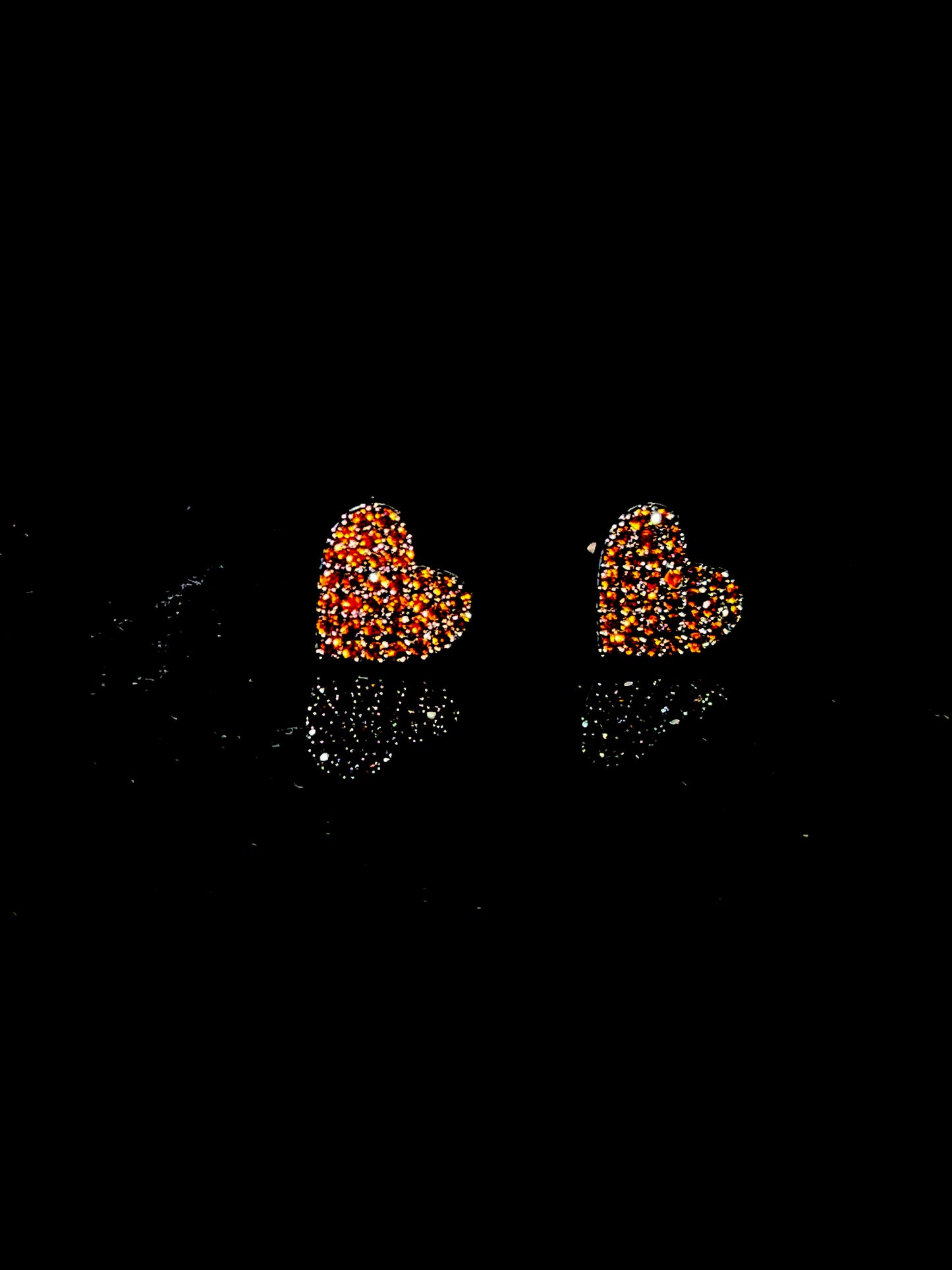 Expertly Crafted Red Peach Heart Earrings: Cute & Delicate