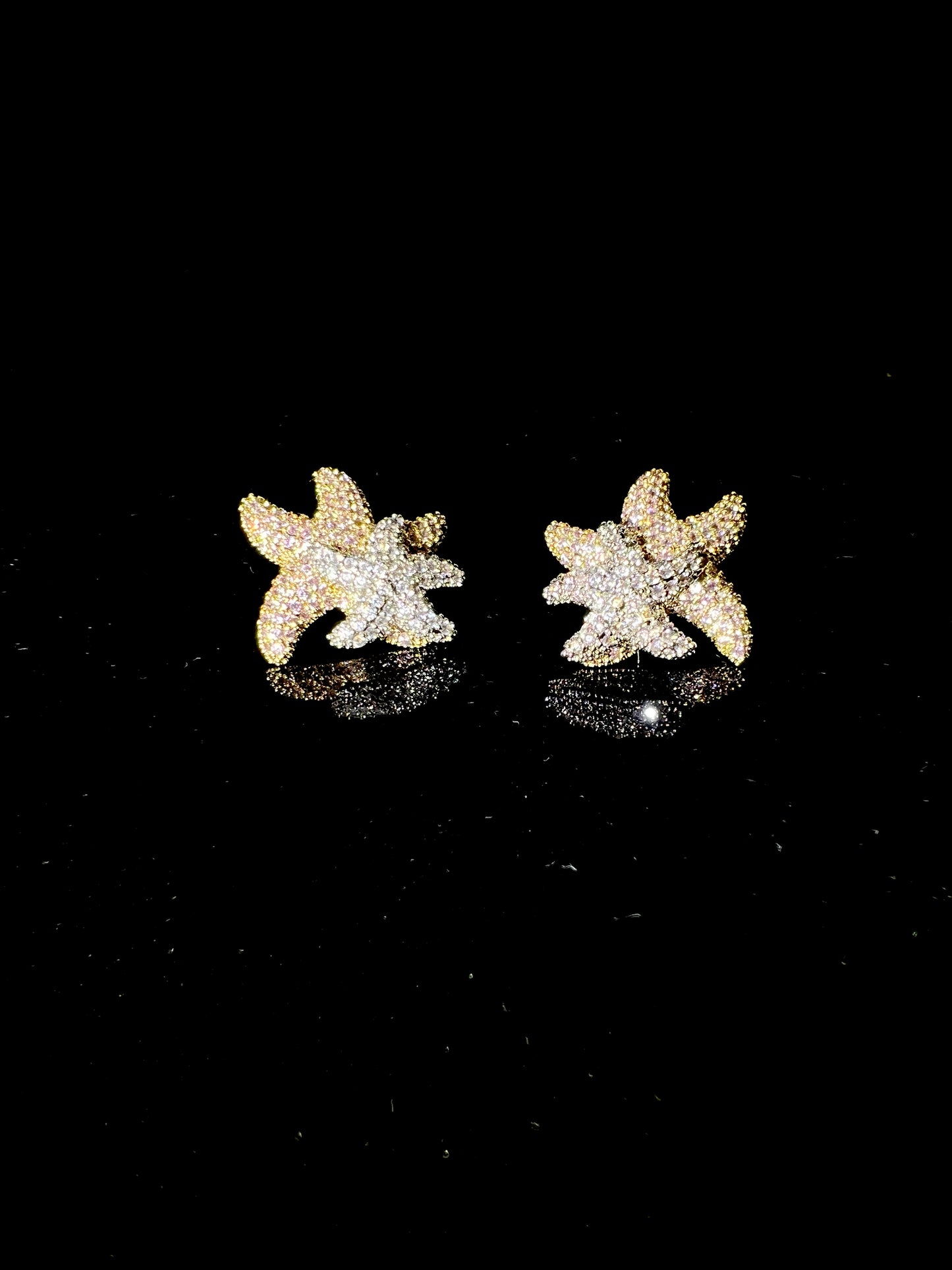 High-Quality Crushed Rhinestone Starfish: Unique Design