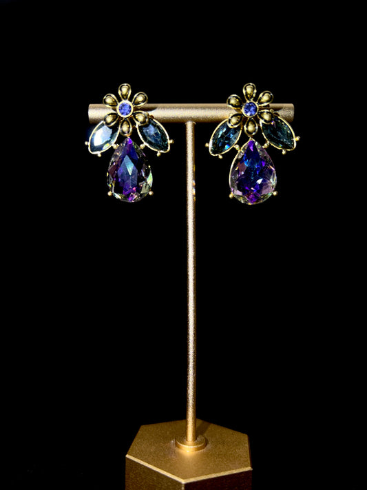 Elegant Purple Zircon Earrings: Timeless Beauty