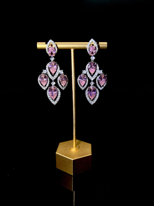 Noble Pink Zircon Glow: Elegant and Lavish Ornament